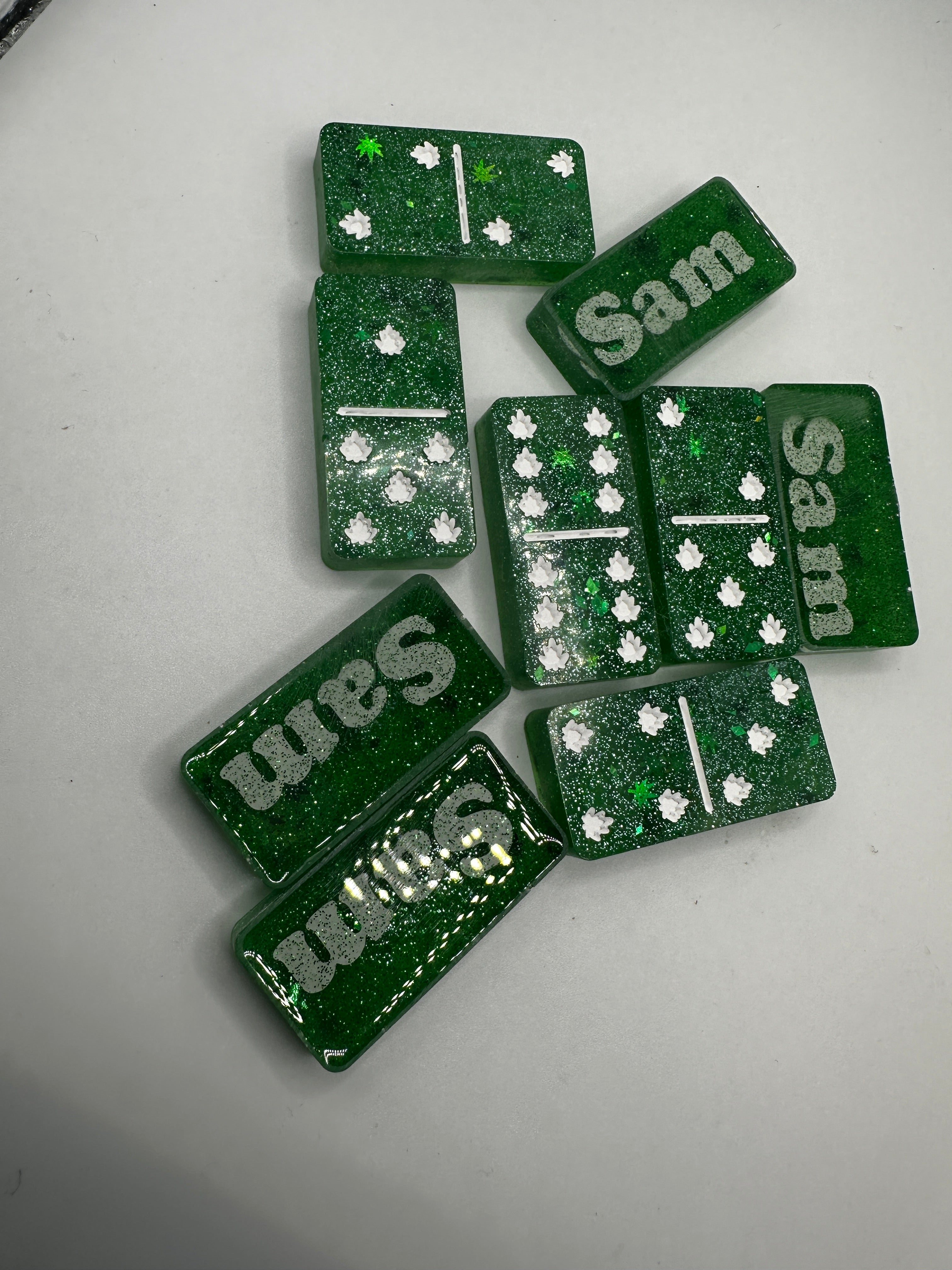 Custom GREEN Dominos