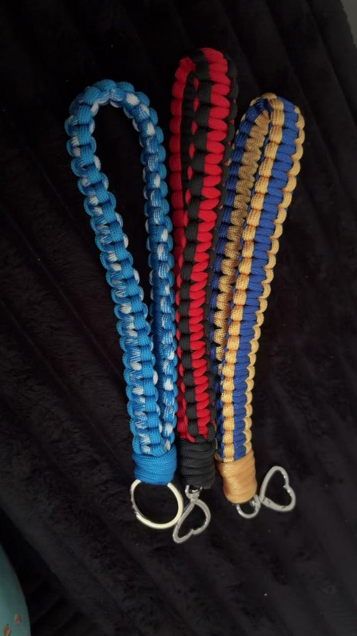 Handmade key wristlet